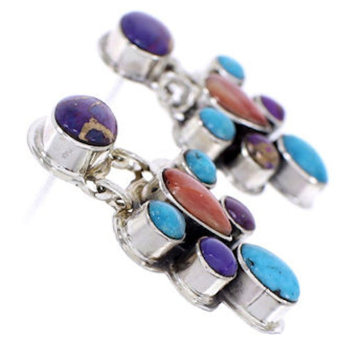 Multicolor Jewelry Southwest Post Dangle Earrings YS69236
