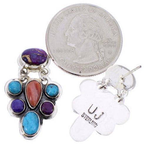 Multicolor Jewelry Southwest Post Dangle Earrings YS69236