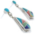 Southwest Multicolor Sterling Silver Post Earrings Jewelry AW69754