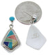 Southwest Multicolor Sterling Silver Post Earrings Jewelry AW69754