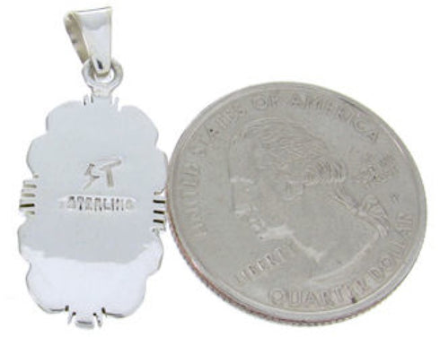 Sterling Silver Multicolor Native American Design Pendant YS69780