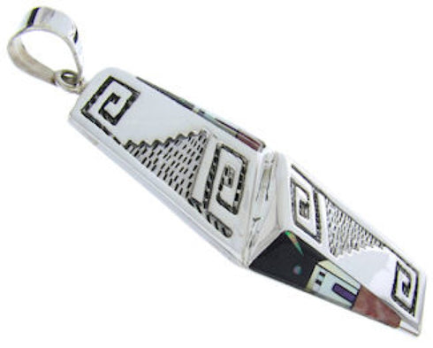 Multicolor Native American Village Design Jewelry Pendant YS69786