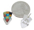 Turquoise Multicolor Inlay Sterling Silver Post Earrings BW69874