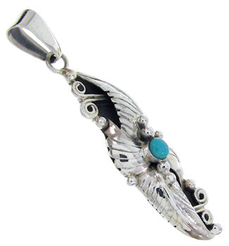 Southwestern Turquoise Jewelry Silver Pendant BW69966