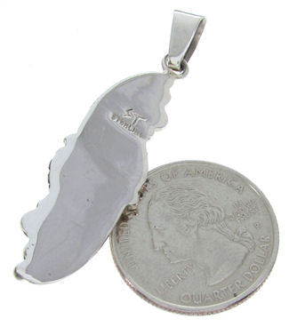 Southwestern Turquoise Jewelry Silver Pendant BW69966