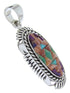 Silver Jewelry Turquoise And Multicolor Inlay Pendant BW70300