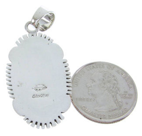 Silver Jewelry Turquoise And Multicolor Inlay Pendant BW70300