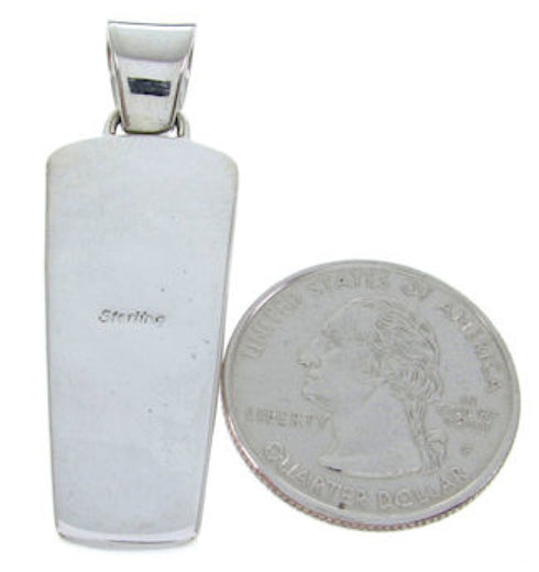 Multicolor Sterling Silver Native American Design Pendant YS69982