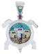 Native American Design Multicolor Turtle Jewelry Pendant YS69992