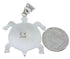 Native American Design Silver Multicolor Turtle Pendant YS69995