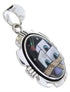 Native American Design Silver Multicolor Jewelry Pendant YS70087
