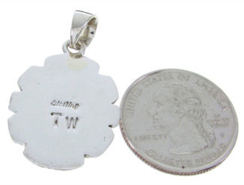 Native American Design Silver Multicolor Jewelry Pendant YS70087