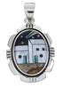 Native American Design Silver Multicolor Jewelry Pendant YS70088