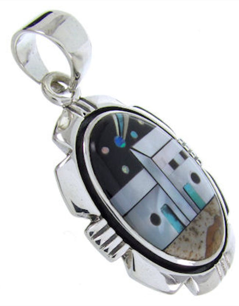 Native American Design Silver Multicolor Jewelry Pendant YS70088