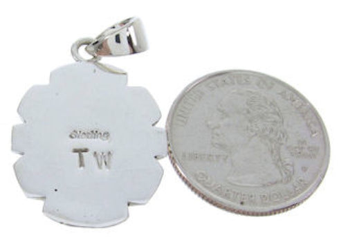Native American Design Silver Multicolor Jewelry Pendant YS70088
