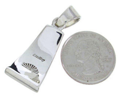 Native American Village Design Silver Multicolor Pendant YS70091