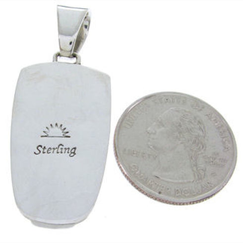 Red Oyster Shell Multicolor Sterling Silver Jewelry Pendant AW69910