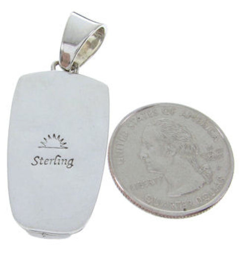 Southwest Sterling Silver Turquoise Multicolor Jewelry Pendant AW69914