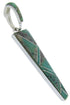 Southwest Turquoise Inlay And Sterling Silver Jewelry Pendant AW70475
