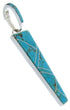 Turquoise Inlay Southwestern Sterling Silver Jewelry Pendant AW70486