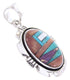 Sterling Silver Multicolor Inlay Turquoise Jewelry Pendant AW70106