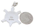Turquoise Multicolor Southwest Turtle Silver Slide Pendant AW70174