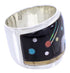 Multicolor Native American Design Silver Ring Size 5-3/4 YS71241