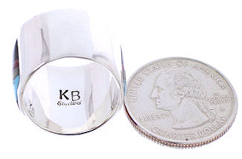 Multicolor Jewelry Native American Mesa Design Ring Size 6-3/4 YS71253