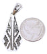 Southwest Turquoise Inlay Silver Reversible Pendant