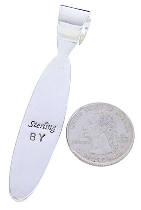 Southwest Multicolor Turquoise Sterling Silver Jewelry Pendant AW70765