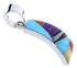 Multicolor Inlay Sterling Silver Turquoise Slide Pendant AW70666