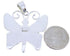 Silver Southwest Butterfly Multicolor Turquoise Pendant AW70677