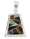Sterling Silver Jewelry Multicolor Slide Pendant YS70939