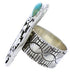 Silver And Turquoise Butterfly Jewelry Ring Size 5-3/4 BW71175