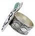 Southwest Sterling Silver Turquoise Butterfly Ring Size 7-3/4 BW71183