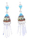 Multicolor Native American Pueblo Or Village Design Earrings YS71381