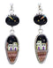 Multicolor Sterling Silver Native American Design Earrings YS71388