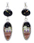 Multicolor Sterling Silver Native American Design Earrings YS71388