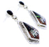 Multicolor Silver Native American Design Jewelry Earrings YS71396