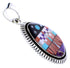 Silver Multicolor Native American Mesa Design Pendant YS71408