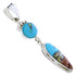 Silver Multicolor Native American Design Jewelry Pendant YS71414