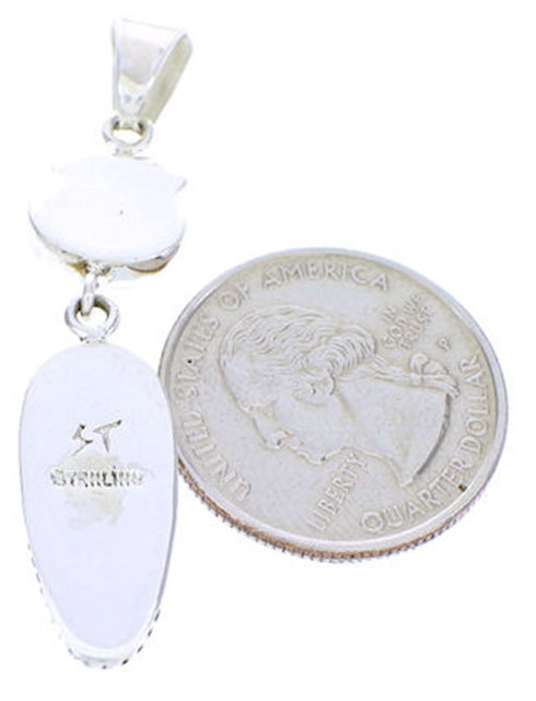Silver Multicolor Native American Design Jewelry Pendant YS71414