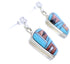 Multicolor Southwest Turquoise Jewelry Silver Post Earrings AW71347