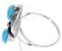 Southwest Jewelry Sterling Silver Turquoise Ring Size 6-3/4 AW71949