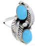 Sterling Silver And Turquoise Southwest Ring Size 6-1/4 AW72188