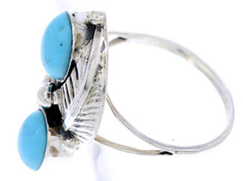Sterling Silver And Turquoise Southwest Ring Size 6-1/4 AW72188