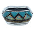 Silver And Multicolor Inlay Southwest Ring Size 7-1/2 BW72345