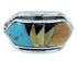 Southwest Multicolor Jewelry Silver Ring Size 7-1/2 YS72367