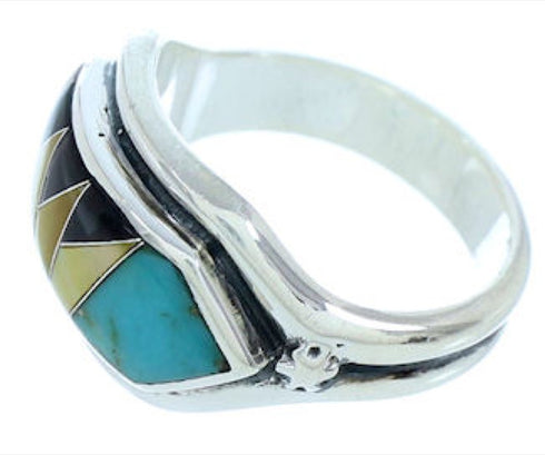 Southwest Jewelry Multicolor Ring Size 7-1/2 YS72396