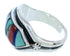 Multicolor Southwest Jewelry Sterling Silver Ring Size 5-3/4 YS72444